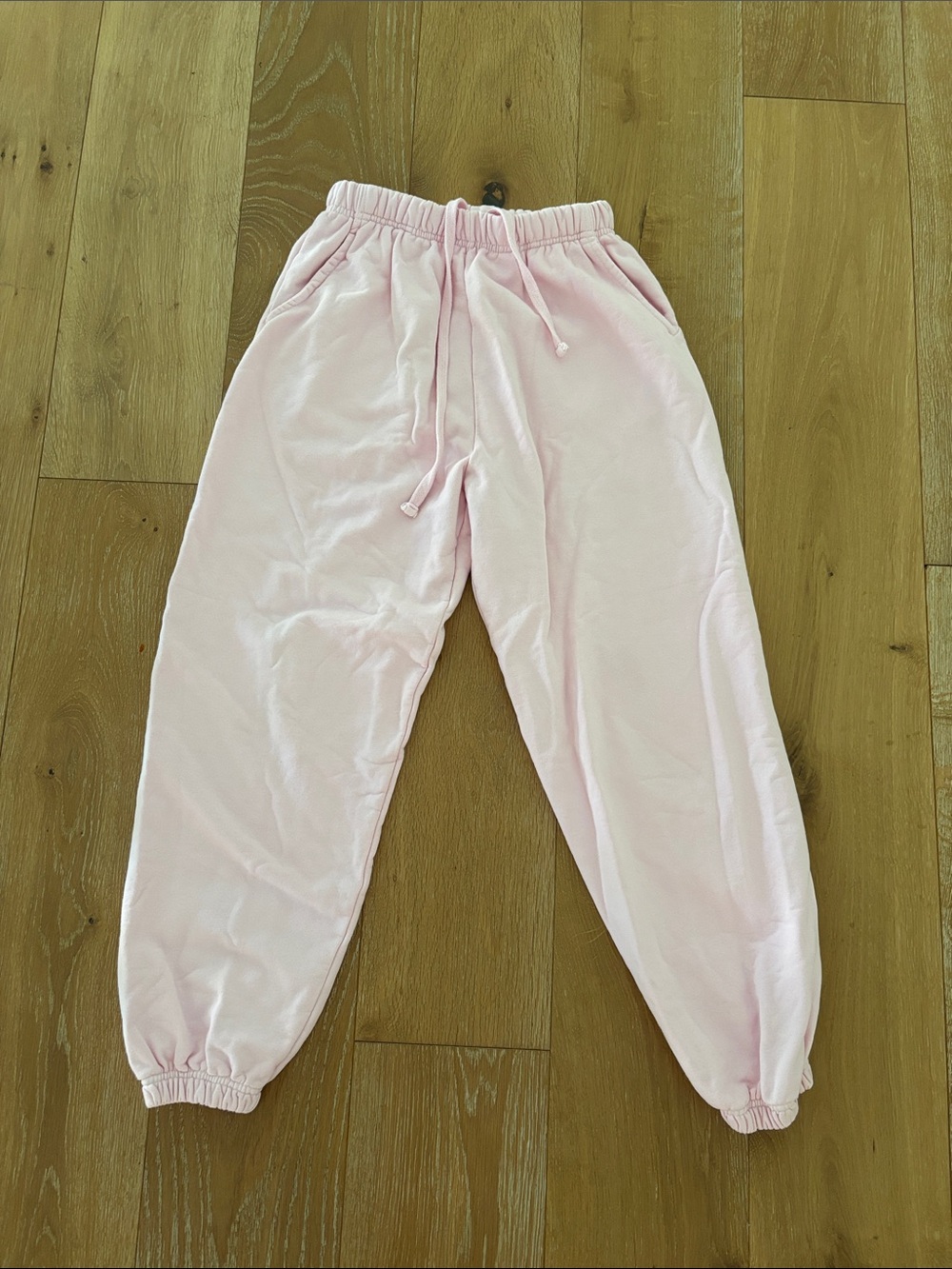 Daily Drills Pale Pink Elastic Waist Jogger